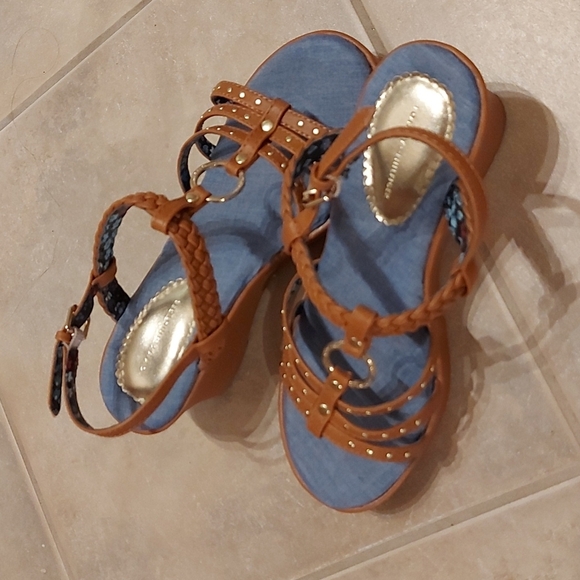 Tommy Hilfiger Girls Wedge Sandals - Picture 1 of 9